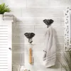 Set of 2 Elephant Wall Hooks - Decorative and Functional