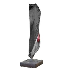 210D Waterproof Parasol Cover Fit 9-11 Feet Anti-UV Dustproof Patio Umbrella Protector Oxford for Garden Beach