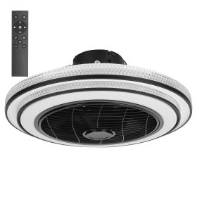 20.5in Ceiling Fan with Light Round%ndant Fan Lamp 30W LED Ceiling Fan with 3-Fan Speed Remote Control Timer APP Control
