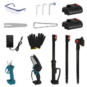 4 in 1 Cordless Pruning Shear and Electric Chainsaw With Max 5.5FT Extension Poles 4öole Saw SK5 Blade Brushless Pruning Shear With 2Pcs 2.0Ah Ba