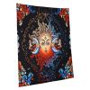 VEVOR Sun and Moon Tapestry, Psychedelic Mystic Floral Aesthetic Wall Tapestry, Vintage Wall Blanket for Home Decoration, Suitable for Bedroom