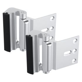 VEVOR Door Reinforcement Lock, 2 Pack Home Security Door Lock, with 3 Inch Stop Withstand 800 lbs of Force, with 8 Screws, for Inward-Opening