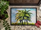 Tropical Breeze Palm Trees Doormat Front Door Mat Indoor Outdoor Rugs for Entryway, Non Slip Washable Low Pile, 24H X 36W