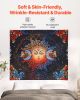 VEVOR Sun and Moon Tapestry, Psychedelic Mystic Floral Aesthetic Wall Tapestry, Vintage Wall Blanket for Home Decoration, Suitable for Bedroom