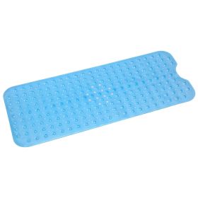 Bath Tub Mat Non-Slip Shower Mat BPA-Free Massage Anti-Bacterial with Suction Cups Washable for Bathroom Kitchen Pool (Option: BgLU)