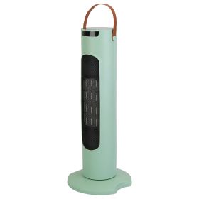 2000W 2 In 1 Oscillating Tower Fan And Heater All Season Heater Fan Combo with 9H Timer Remote Control Overheat Protection (Option: Ggreen)
