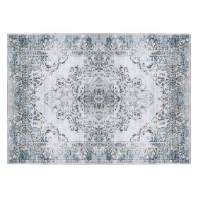 6x9FT Vintagerea Rug Modern Non Slip Carpet Boho Low Pile Soft Rug Waterproof Machine Washable Rug for Living Room Bedroométchen Dining Room Under (Option: 6_9FT_Tygpe1)