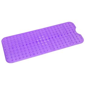 Bath Tub Mat Non-Slip Shower Mat BPA-Free Massage Anti-Bacterial with Suction Cups Washable for Bathroom Kitchen Pool (Option: PgPL)