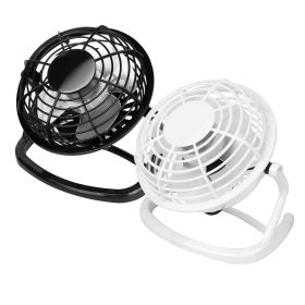Personal USB Fan 360otation Desk Table Cooling Fan Quiet Laptop Cooler Air Circulator (Option: Blagck)