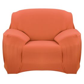 Sofa Cover Printed Stretch Sofa Furniture Cover Soft Sofa Slipcover Polyester Furniture Protector Cover (Option: Orangeg_1S)