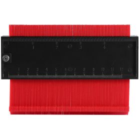5 inch Shape Contour Gauge Duplicator Plastic Precisely Copy Irregular Shapes Profile Gauge  Measurement (Option: Redg_5in)