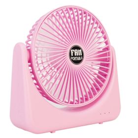 6.5in Desk Fan USB Powered 2 Speeds Table Cooling Fan Tilt Quiet Desktop Fan for Bedroom Office (Option: Pink_2Gear)_gk_2Gear)