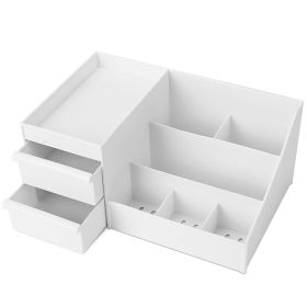 Makeup Organizer Cosmetics Storage Box Countertop Display Case Lipstick Skincare Brush Holder (Option: gXL)