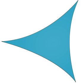 Shade Sail Patio Cover Shade Canopy Camping Sail Awning Sail Sunscreen Shelter Triangle Cover For Kindergarten Playground Outdoor (Option: 1g3In)(BLU)