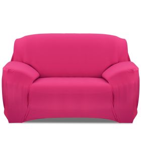Sofa Cover Printed Stretch Sofa Furniture Cover Soft Sofa Slipcover Polyester Furniture Protector Cover (Option: RoseRegd_2S)