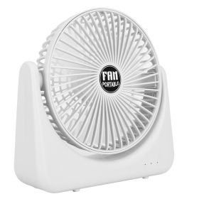 6.5in Desk Fan USB Powered 2 Speeds Table Cooling Fan Tilt Quiet Desktop Fan for Bedroom Office (Option: White_2Gear)ge_2Gear)