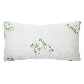 Bamboo Memory Foam Pillow Hypoallergenic Bed Pillow For Head Neck Rest Sleeping Shredded Pillow W/ Washable Cover (Option: BambooPillogw(Queen)