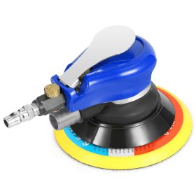 6" Air Random Orbital Sander Pneumatic Palm Sander 10000RPM w/7 Sandpapers (Option: USg)