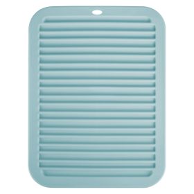 Heat Resistant Silicone Mat For Hot Hair Tools Portable Travel Silicone Mat and Cover For Flat Iron and Curling Iron Hair Straightener Hair Styling To (Option: LightgBlue)
