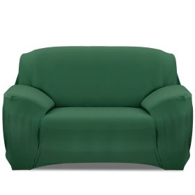 Sofa Cover Printed Stretch Sofa Furniture Cover Soft Sofa Slipcover Polyester Furniture Protector Cover (Option: DKGreegn_2S)