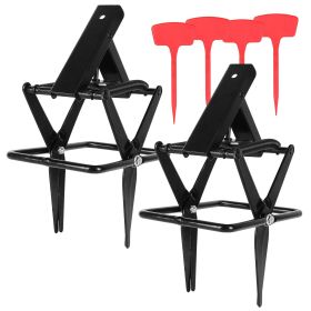 2PCS Easy Setup Mole Scissor Traps Outdoor Reusable Mole Rodent Control Trap Solid Metal Material For Lawn Garden Yard (Option: Pro_gBlack)