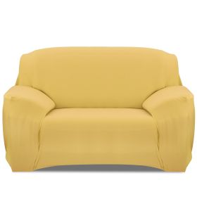 Sofa Cover Printed Stretch Sofa Furniture Cover Soft Sofa Slipcover Polyester Furniture Protector Cover (Option: Yellowg_2S)