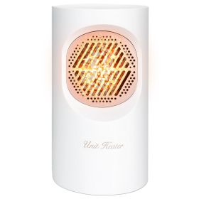 300W Portable Electric Heater Mini Heating Unit Fan Portable Floor Desktop Air Fan Heater For Office Dormitory Room (Option: Wghite)