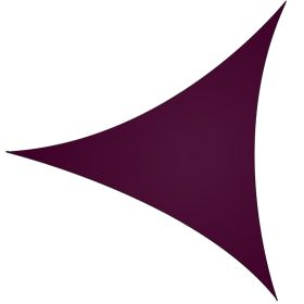 Shade Sail Patio Cover Shade Canopy Camping Sail Awning Sail Sunscreen Shelter Triangle Cover For Kindergarten Playground Outdoor (Option: 1g1In)(PURP)